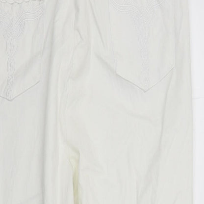top to toe Womens White   Straight Jeans Size 18 L22 in