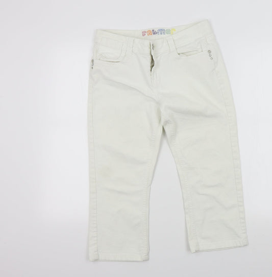 falmer Womens White   Straight Jeans Size 10 L20 in
