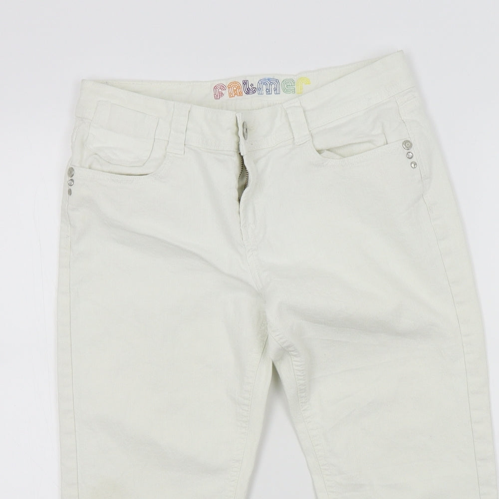 falmer Womens White   Straight Jeans Size 10 L20 in