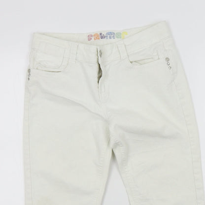 falmer Womens White   Straight Jeans Size 10 L20 in