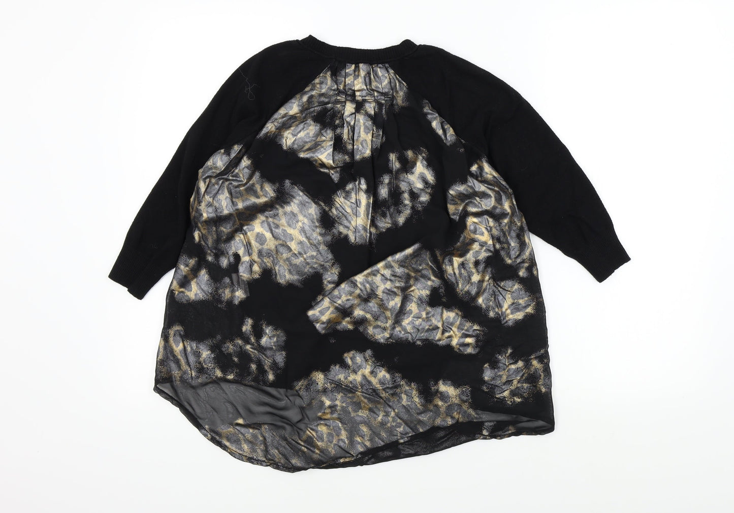 serianno Womens Black   Pullover Jumper Size S  - sparkle detail