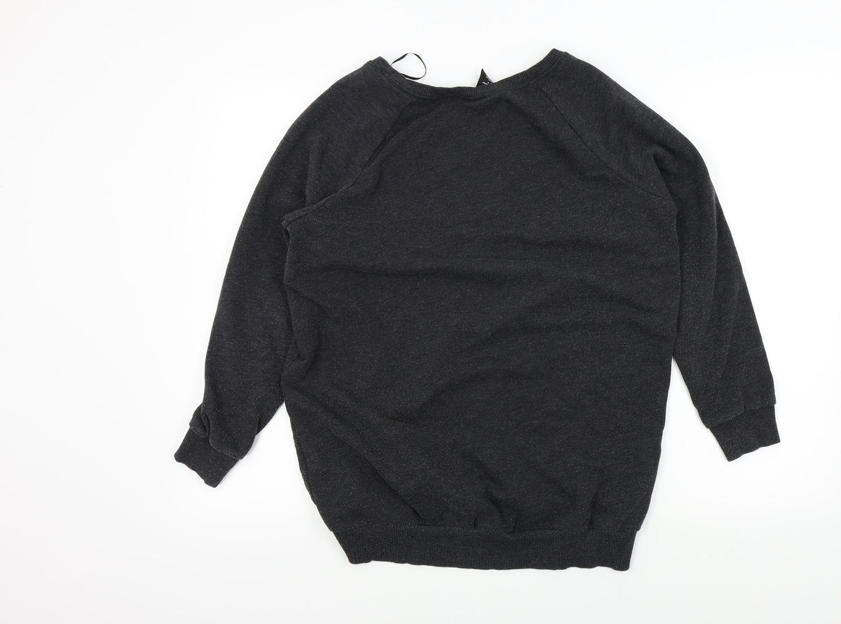 H&M Womens Black   Pullover Jumper Size M