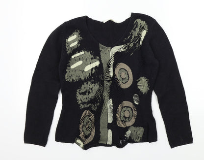 b.young Womens Black   Pullover Jumper Size S