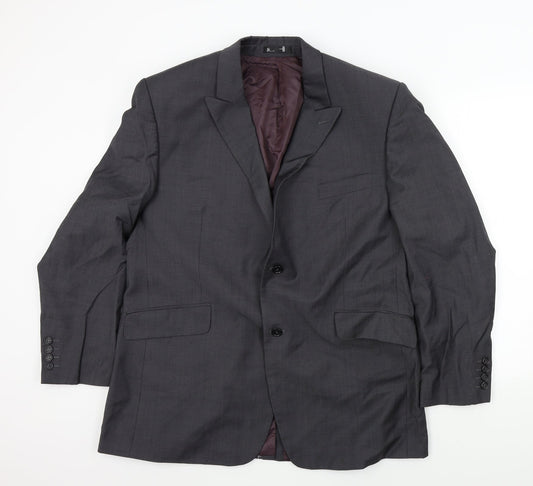 Mens UK Size XL BHS Regular Grey Suit Jacket