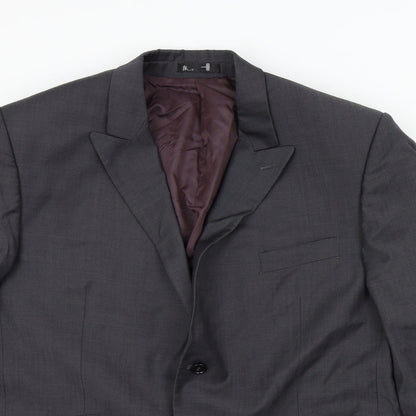 Mens UK Size XL BHS Regular Grey Suit Jacket