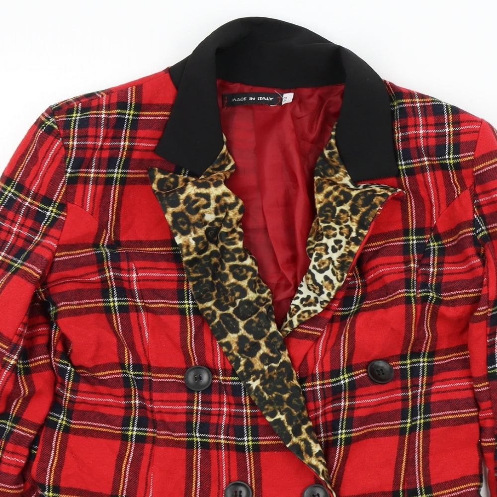 Womens UK Size 10 Preworn Red Jacket
