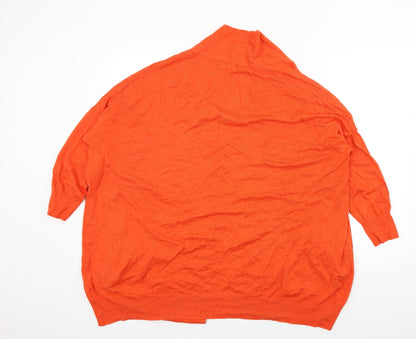 Primark Womens Orange   Cardigan Jumper Size 10