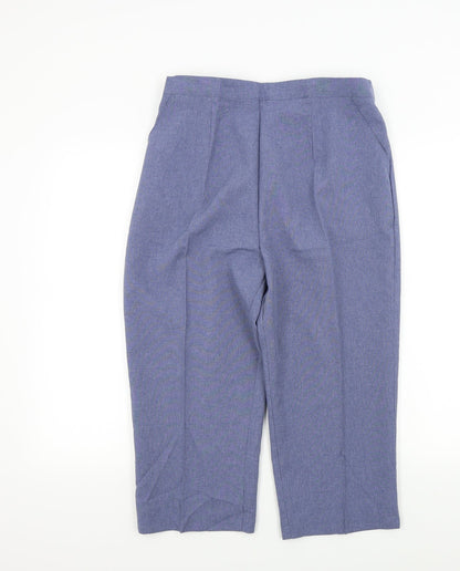 Womens UK Size 16 Preworn Regular Fit  Blue Trousers