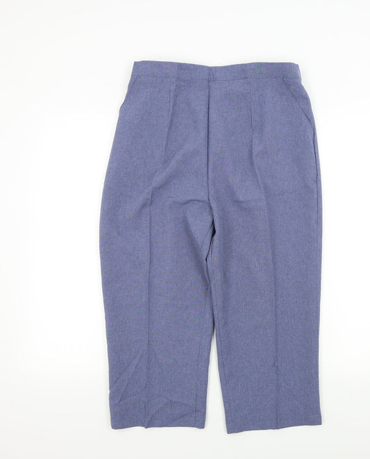 Womens UK Size 16 Preworn Regular Fit  Blue Trousers