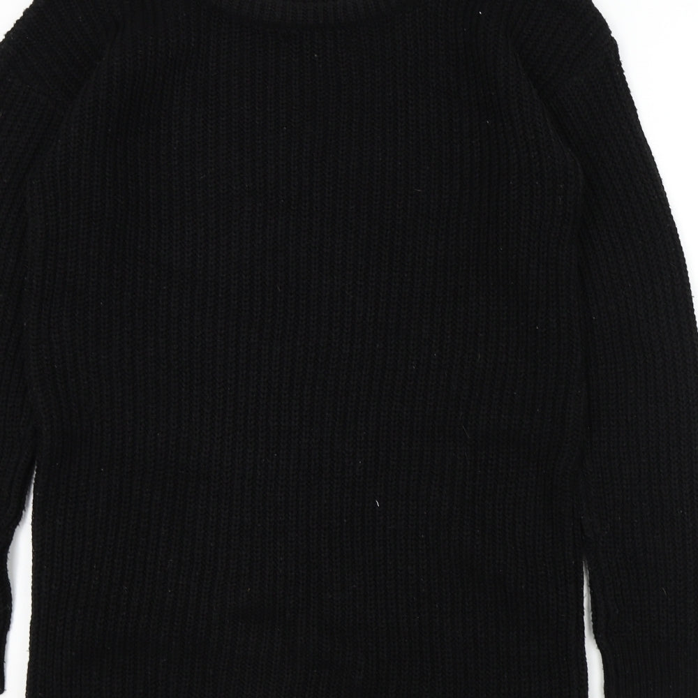 Womens UK Size S Missguided Black Pullover Jumper
