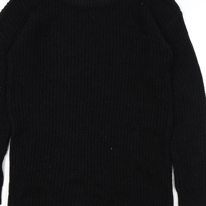 Womens UK Size S Missguided Black Pullover Jumper