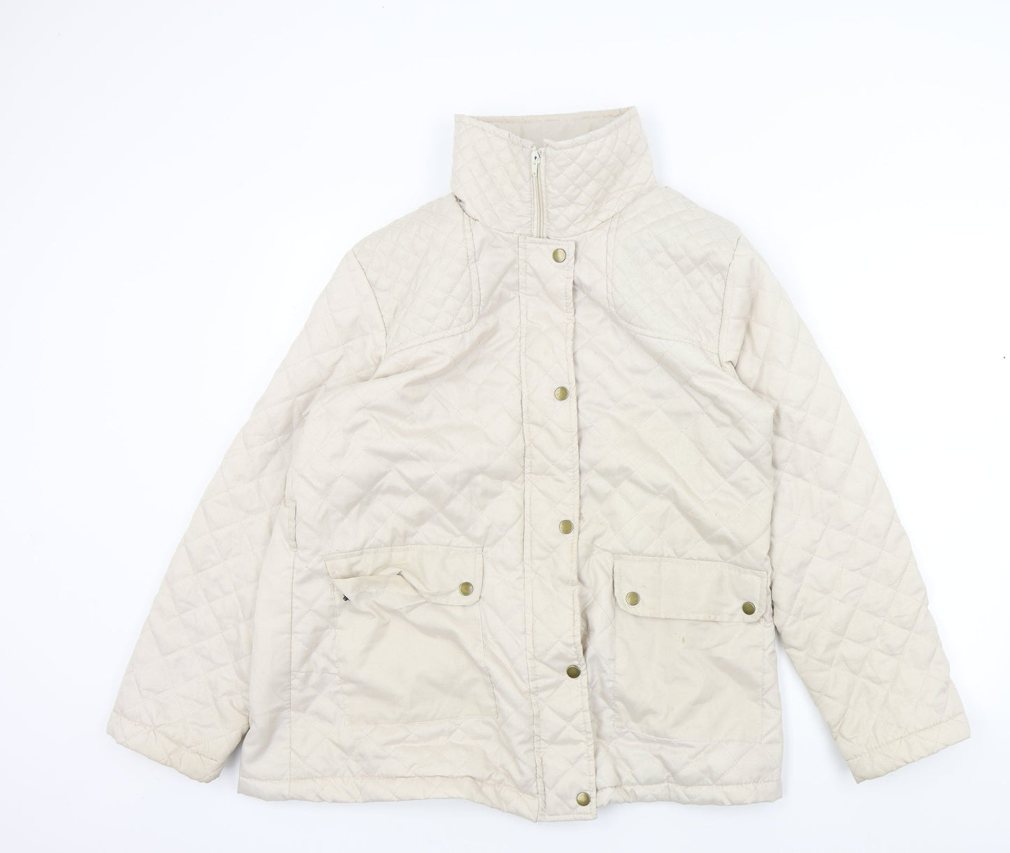 Womens UK Size 14 Preworn Beige Jacket