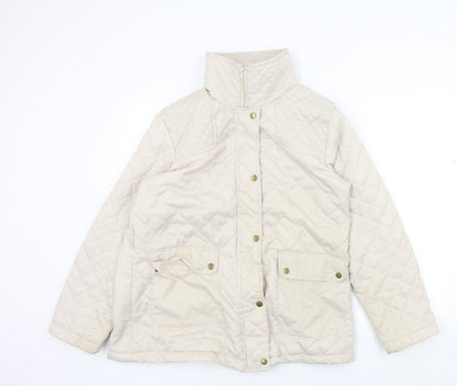 Womens UK Size 14 Preworn Beige Jacket