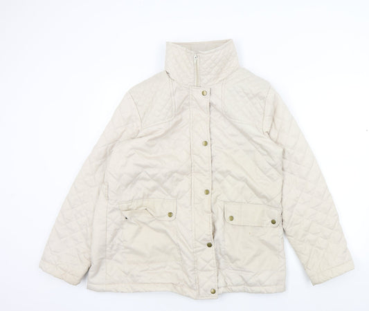Womens UK Size 14 Preworn Beige Jacket