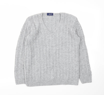 Mexe Womens Grey   Pullover Jumper Size M