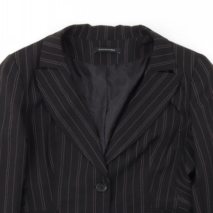 Dunnes Stores Womens Black   Jacket Blazer Size 14