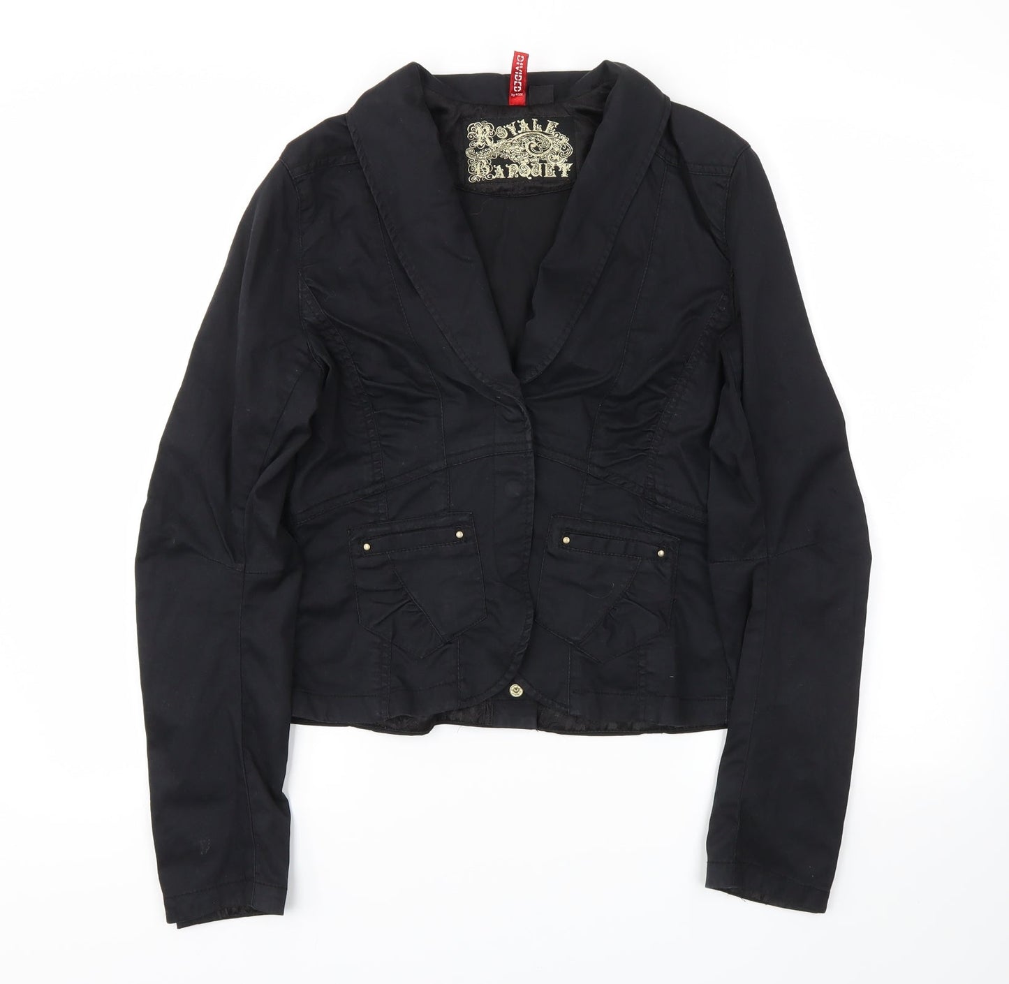 H&M  Womens Black   Jacket Blazer Size 38