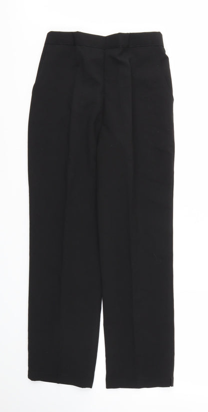 Womens UK Size 12 Preworn Regular Fit  Black Trousers