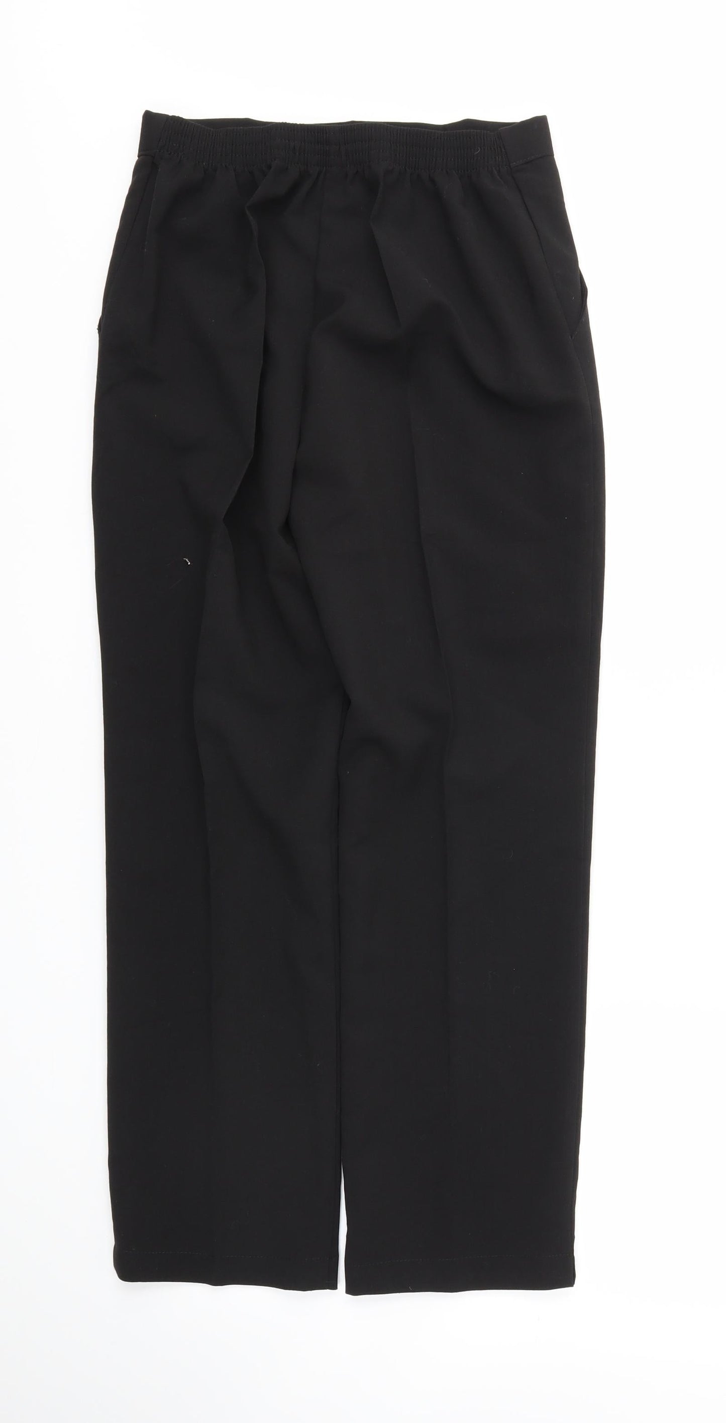 Womens UK Size 12 Preworn Regular Fit  Black Trousers