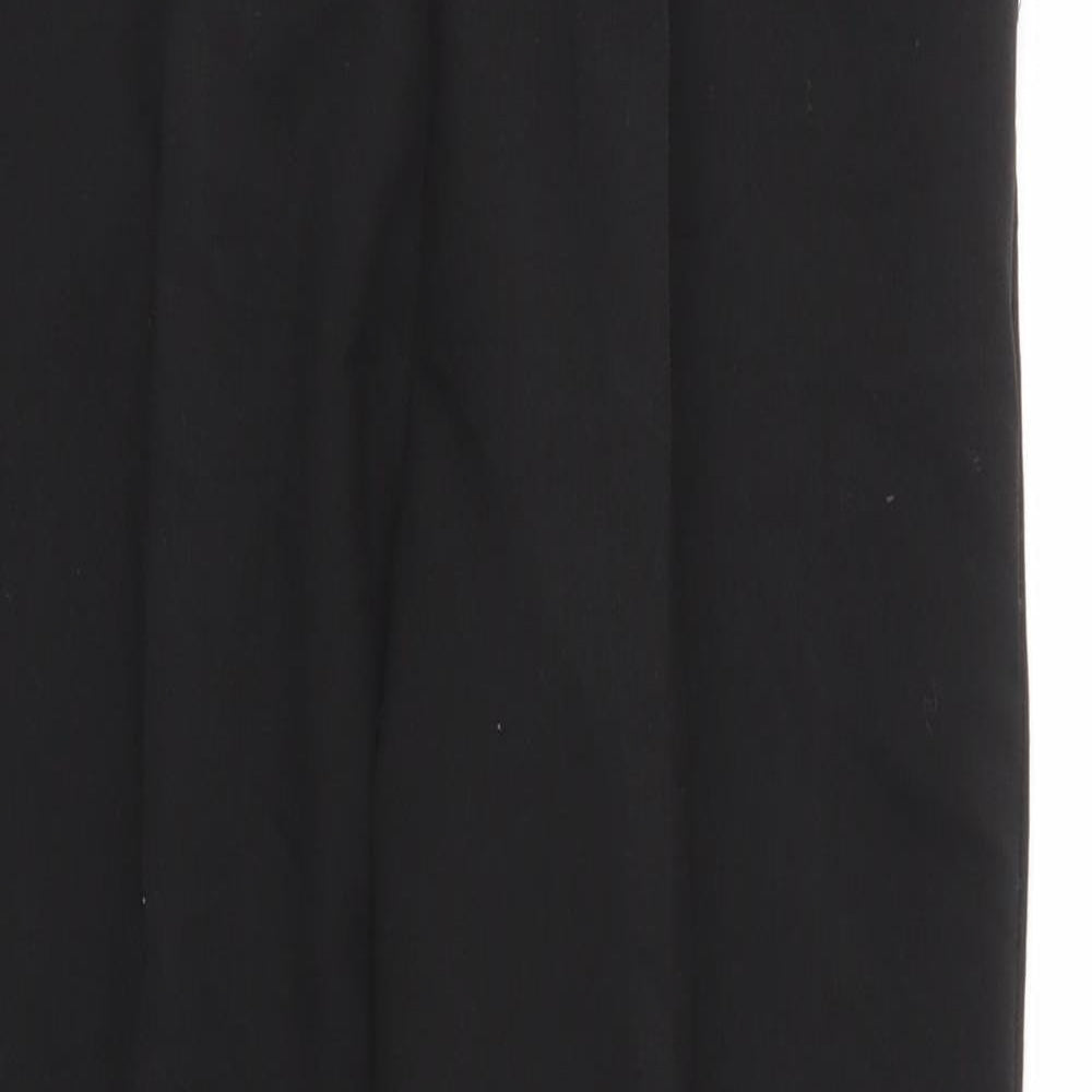 Womens UK Size 12 Preworn Regular Fit  Black Trousers