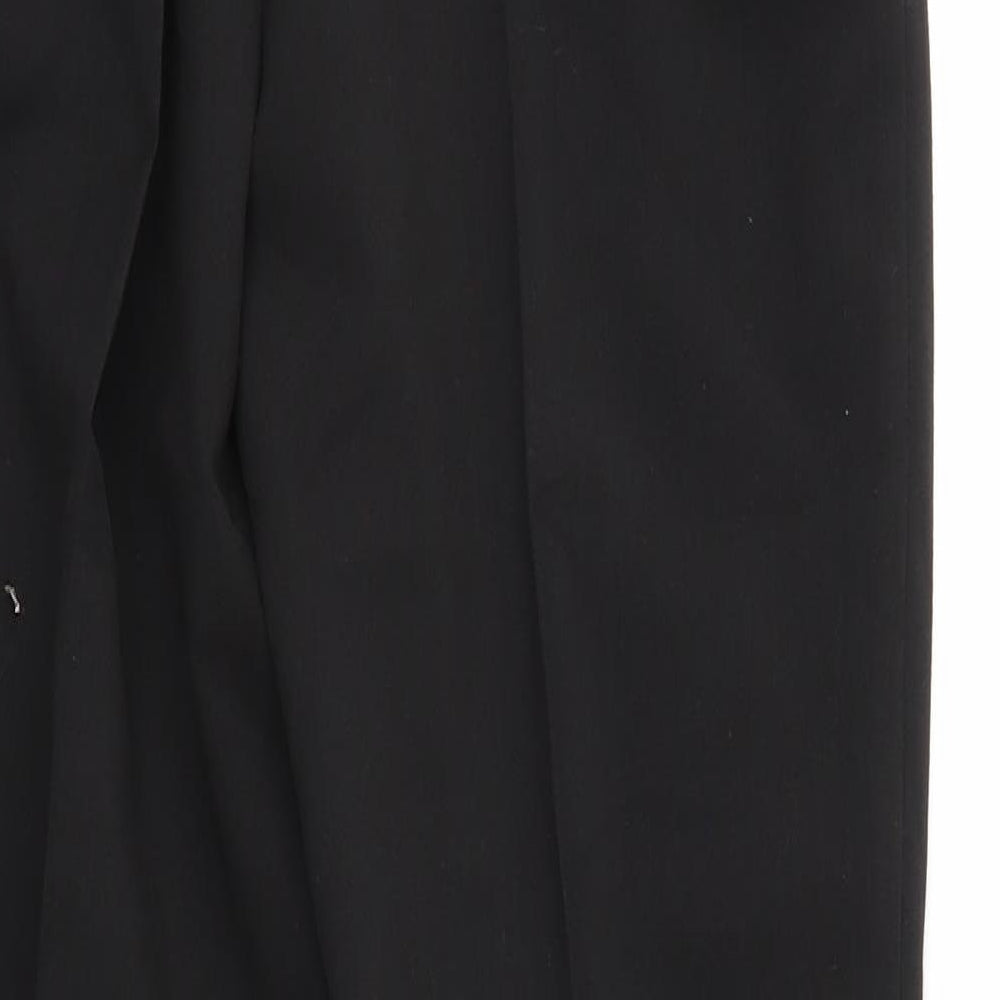 Womens UK Size 12 Preworn Regular Fit  Black Trousers
