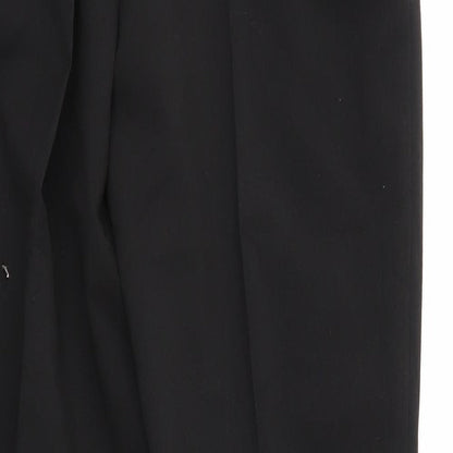 Womens UK Size 12 Preworn Regular Fit  Black Trousers