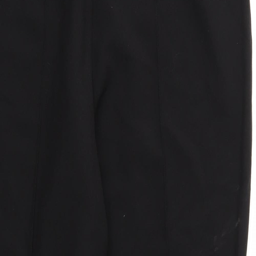 Womens UK Size 14 Mia Moda Relaxed Fit  Black Trousers