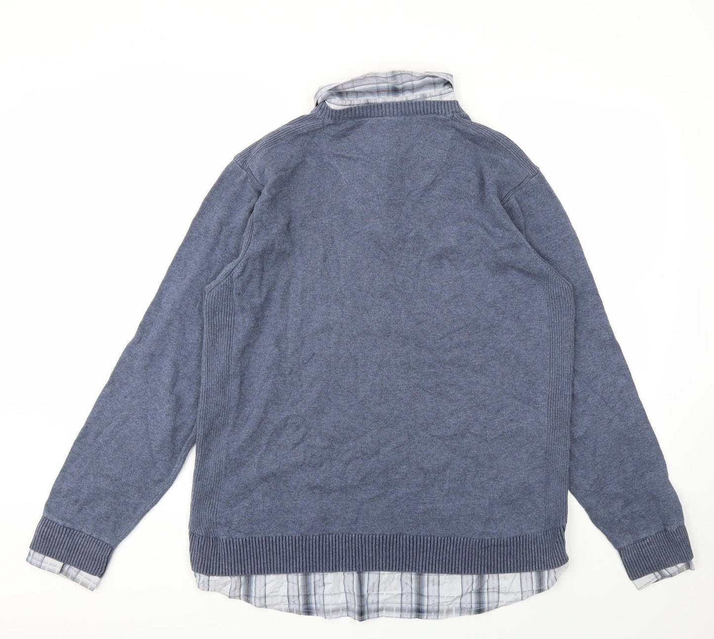 Mens UK Size L NEXT Blue Pullover Sweatshirt