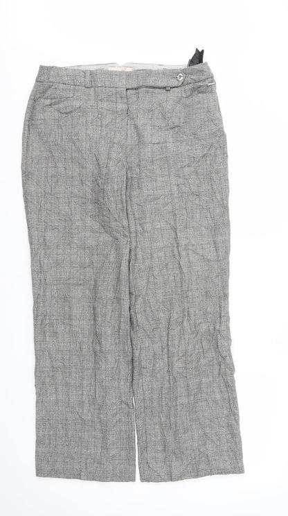 Womens UK Size M M&S Regular Fit  Grey Trousers
