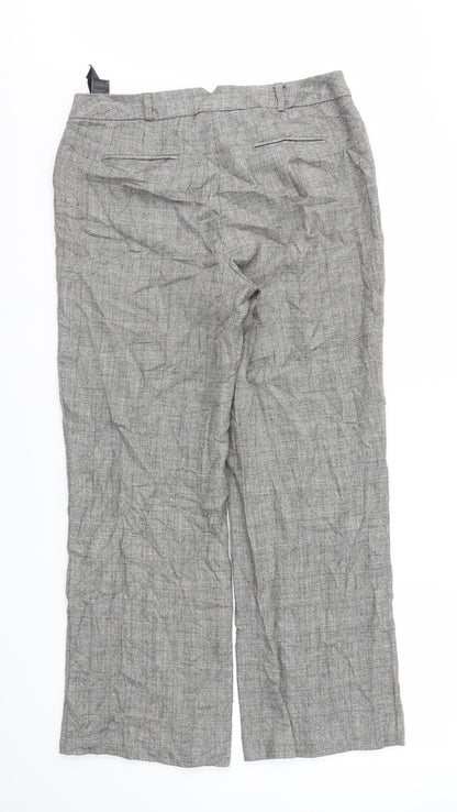Womens UK Size M M&S Regular Fit  Grey Trousers