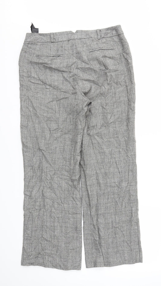 M&S Womens Grey   Trousers  Size M L27 in