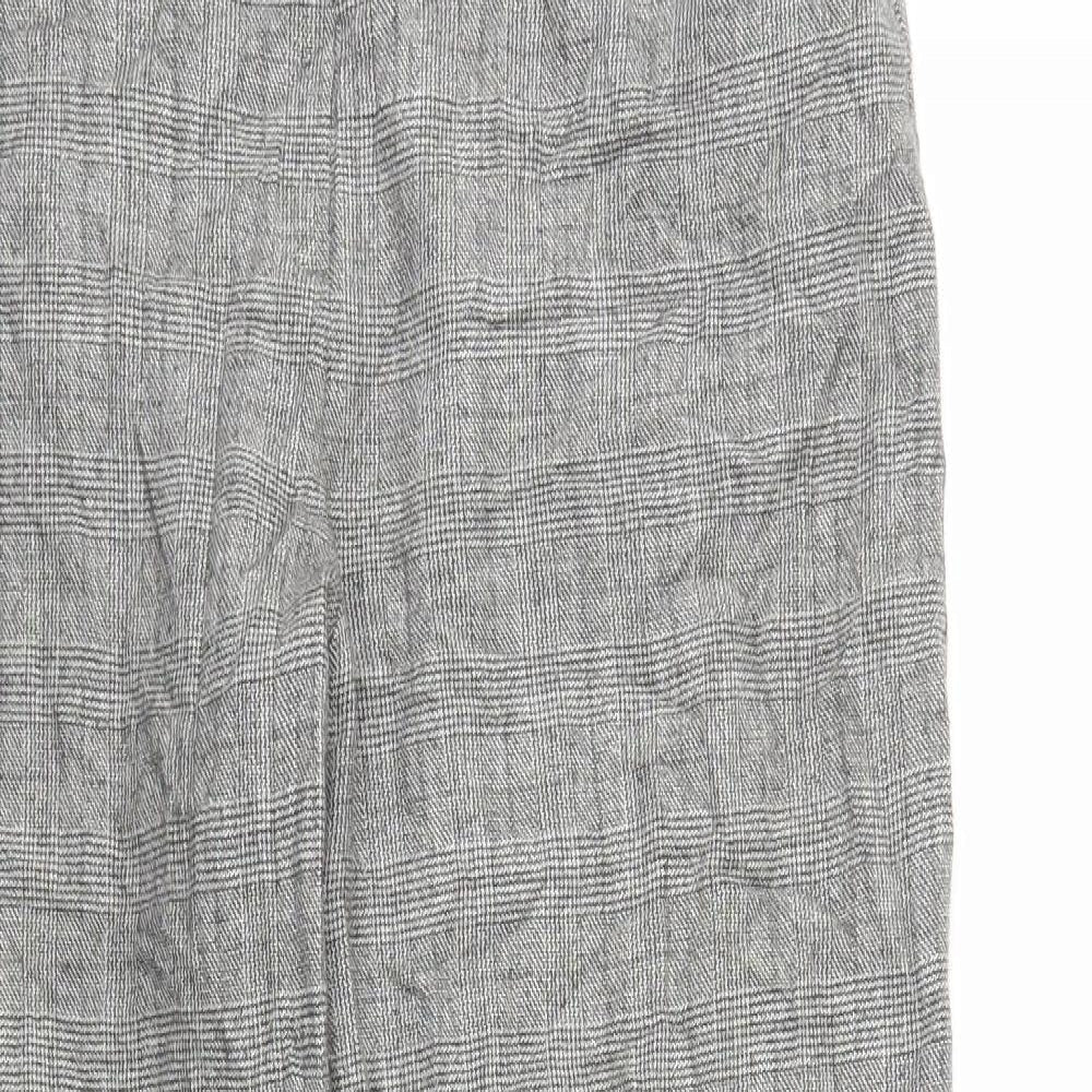 Womens UK Size M M&S Regular Fit  Grey Trousers