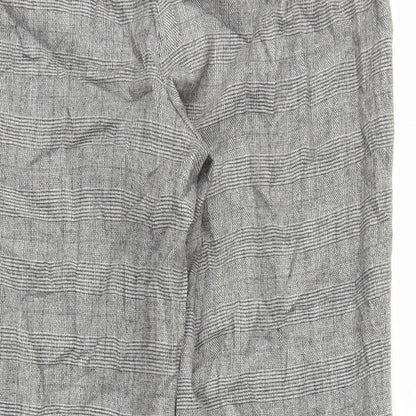 Womens UK Size M M&S Regular Fit  Grey Trousers