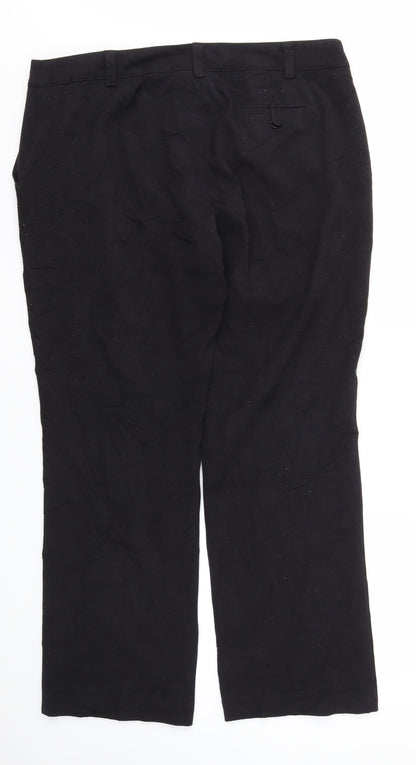 Womens UK Size 18 M&S Regular Fit  Black Trousers