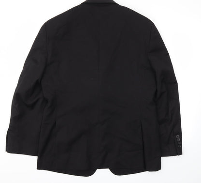 Pronto Uomo Mens Black   Jacket Blazer Size 42