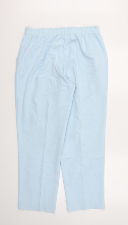 OCEALIS Womens Blue   Trousers  Size M L29 in - Stretch waistband