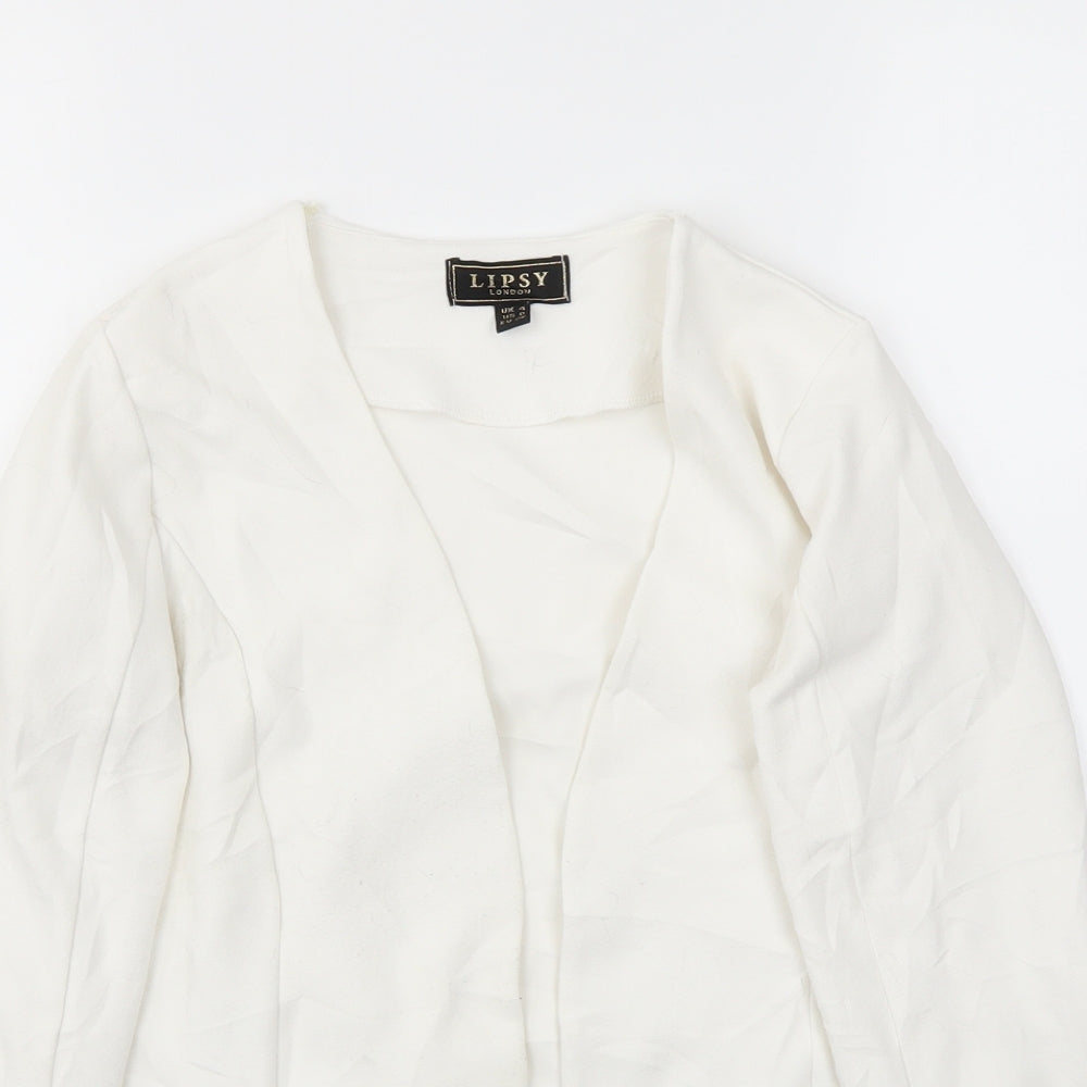 LIPSY  Womens White   Jacket Blazer Size 4