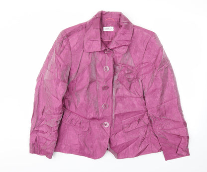 Womens UK Size 16 Gelco Regular Pink Blazer