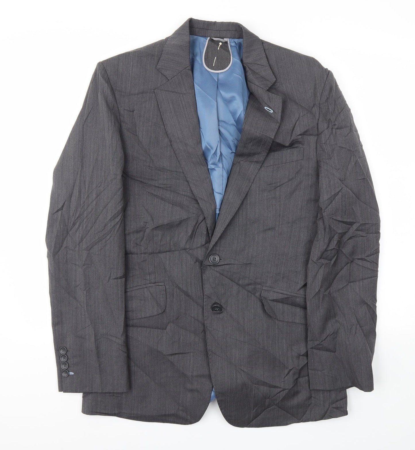 Mens UK Size 40 Preworn Regular Grey Suit Jacket