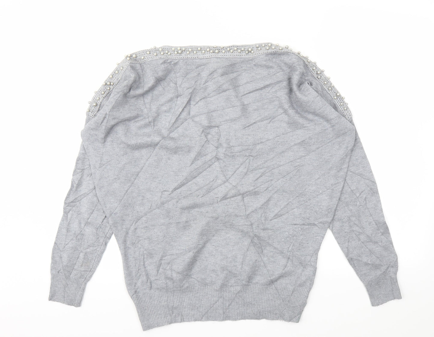 Quiz Womens Grey   Pullover Jumper Size M