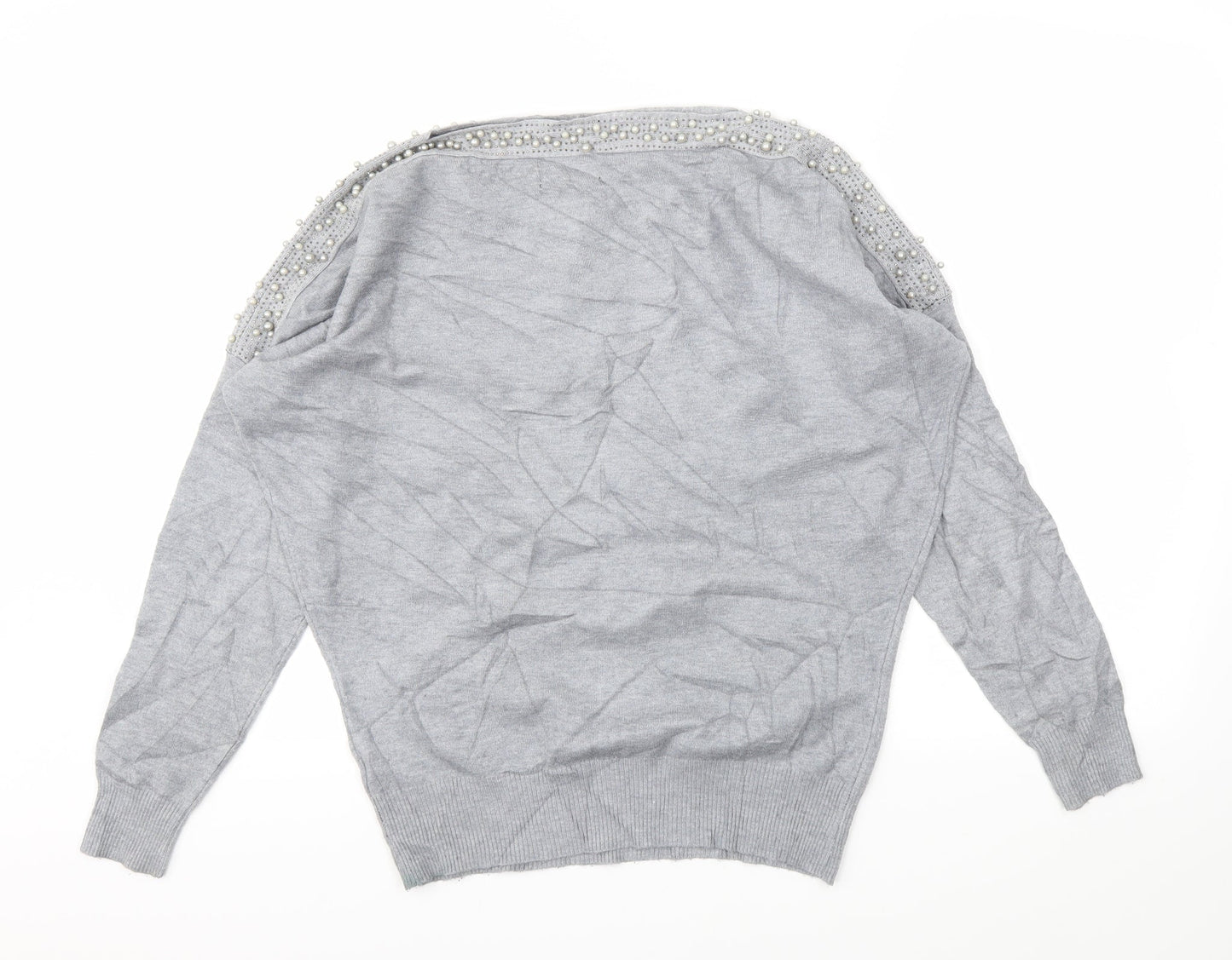 Quiz Womens Grey   Pullover Jumper Size M