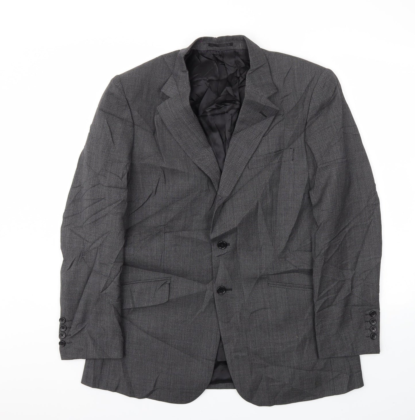 Mens UK Size 40 Brook Taverner Regular Grey Suit Jacket