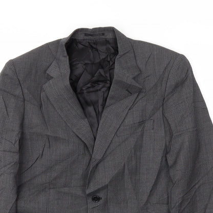 Mens UK Size 40 Brook Taverner Regular Grey Suit Jacket