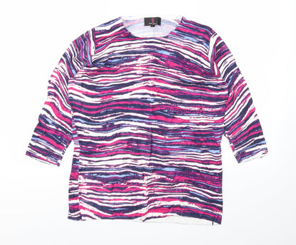 SJ Womens Multicoloured Polka Dot  Basic T-Shirt Size L