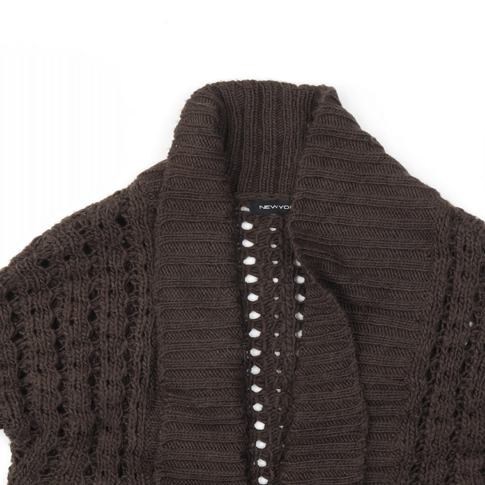 NEWYORK Womens Brown   Cardigan Jumper Size S