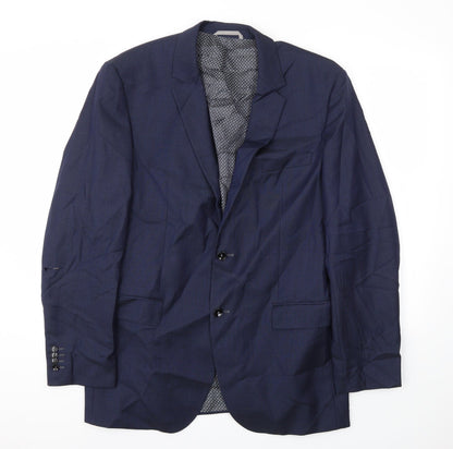 Mens UK Size 40 Preworn Regular Blue Suit Jacket