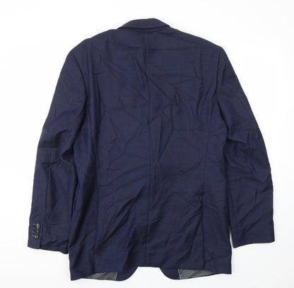Mens UK Size 40 Preworn Regular Blue Suit Jacket