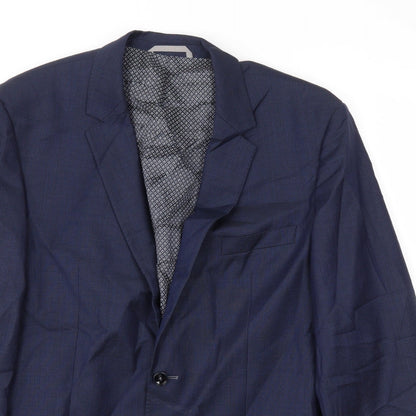 Mens UK Size 40 Preworn Regular Blue Suit Jacket