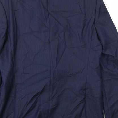 Mens UK Size 40 Preworn Regular Blue Suit Jacket