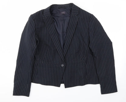 M&S Womens Blue   Jacket Blazer Size 18